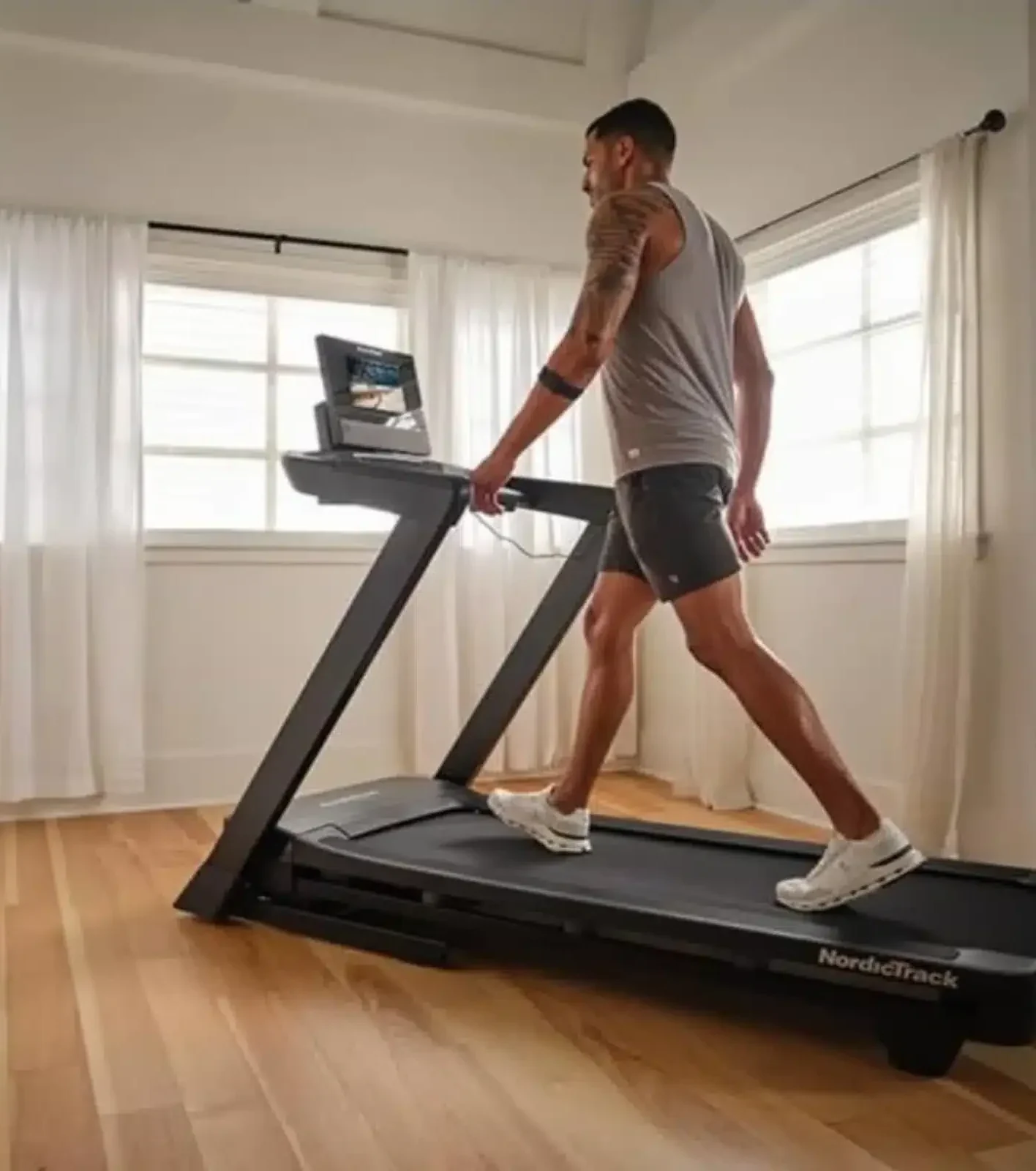 NordicTrack T Series 10 NordicTrack T Series 10 in a livingroom