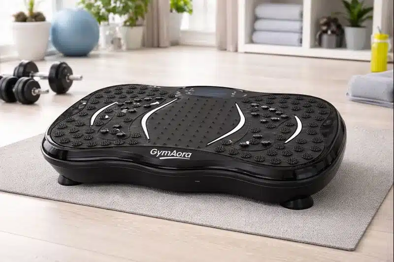 GymAora vibration plate GymAora vibration plate in a home gym