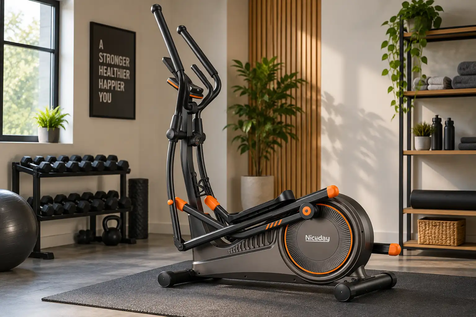 Niceday Elliptical machine Niceday Elliptical machine in a home gym
