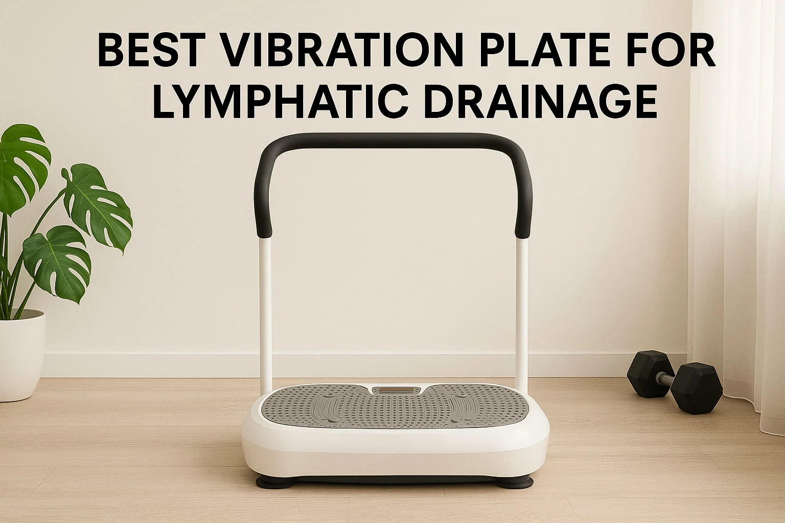 Vibration Plate for Lymphatic Drainage and Circulation in a gym at home