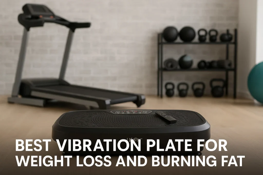 Vibration Plate for Weight Loss on the floor of a home gym