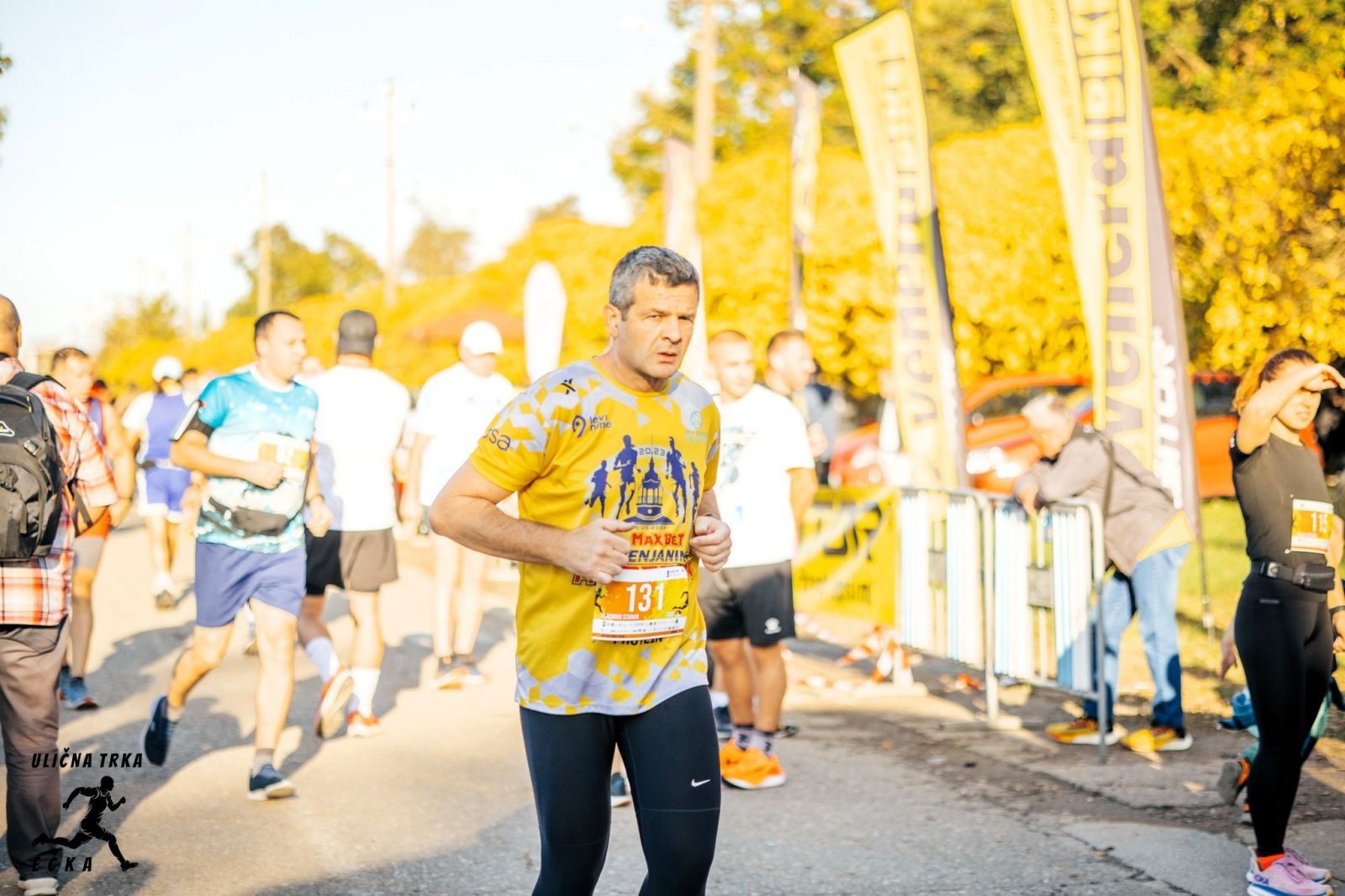 Vladimir running the race