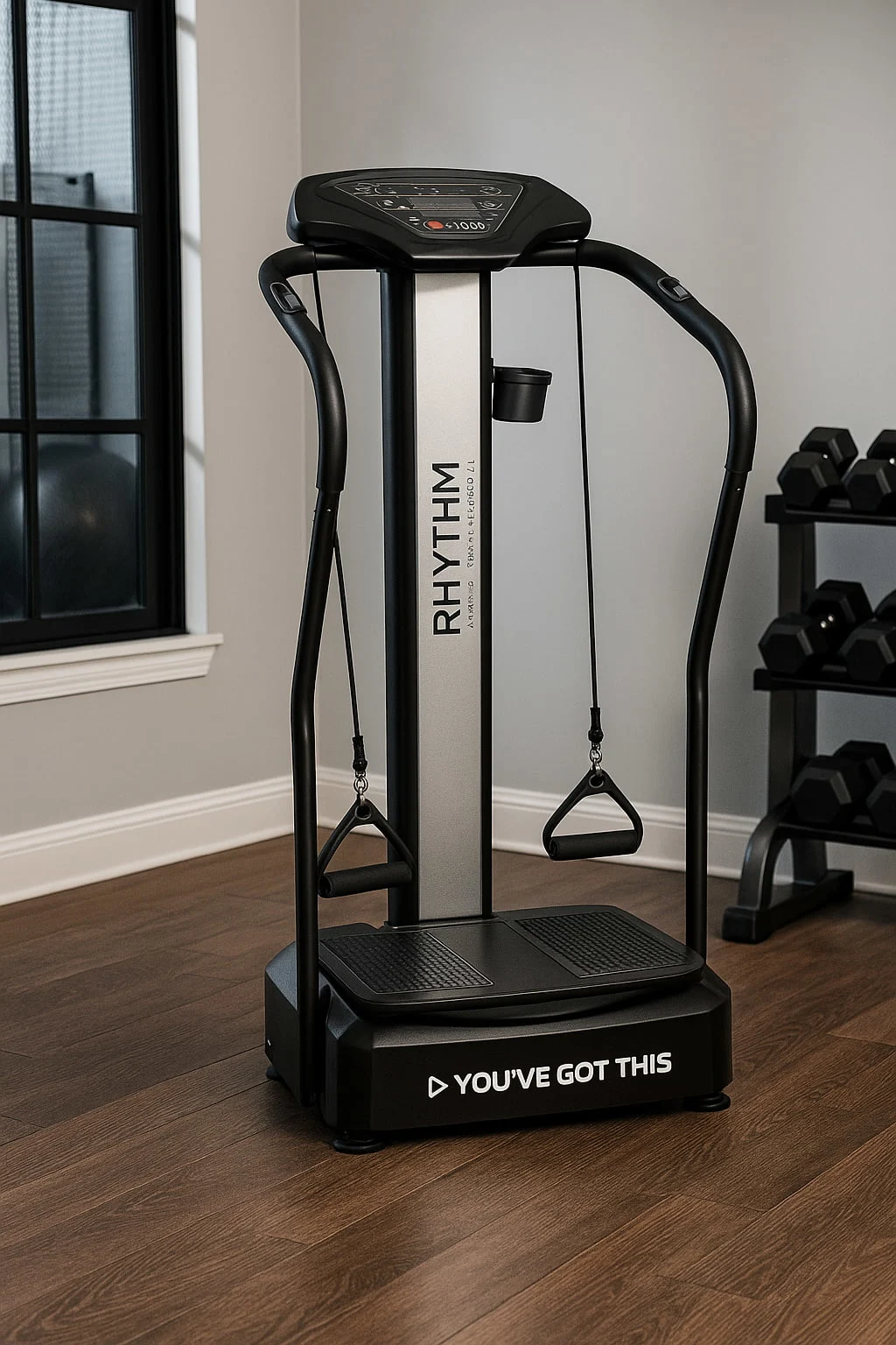 LifePro Rhythm Vibration Plate ready for workout