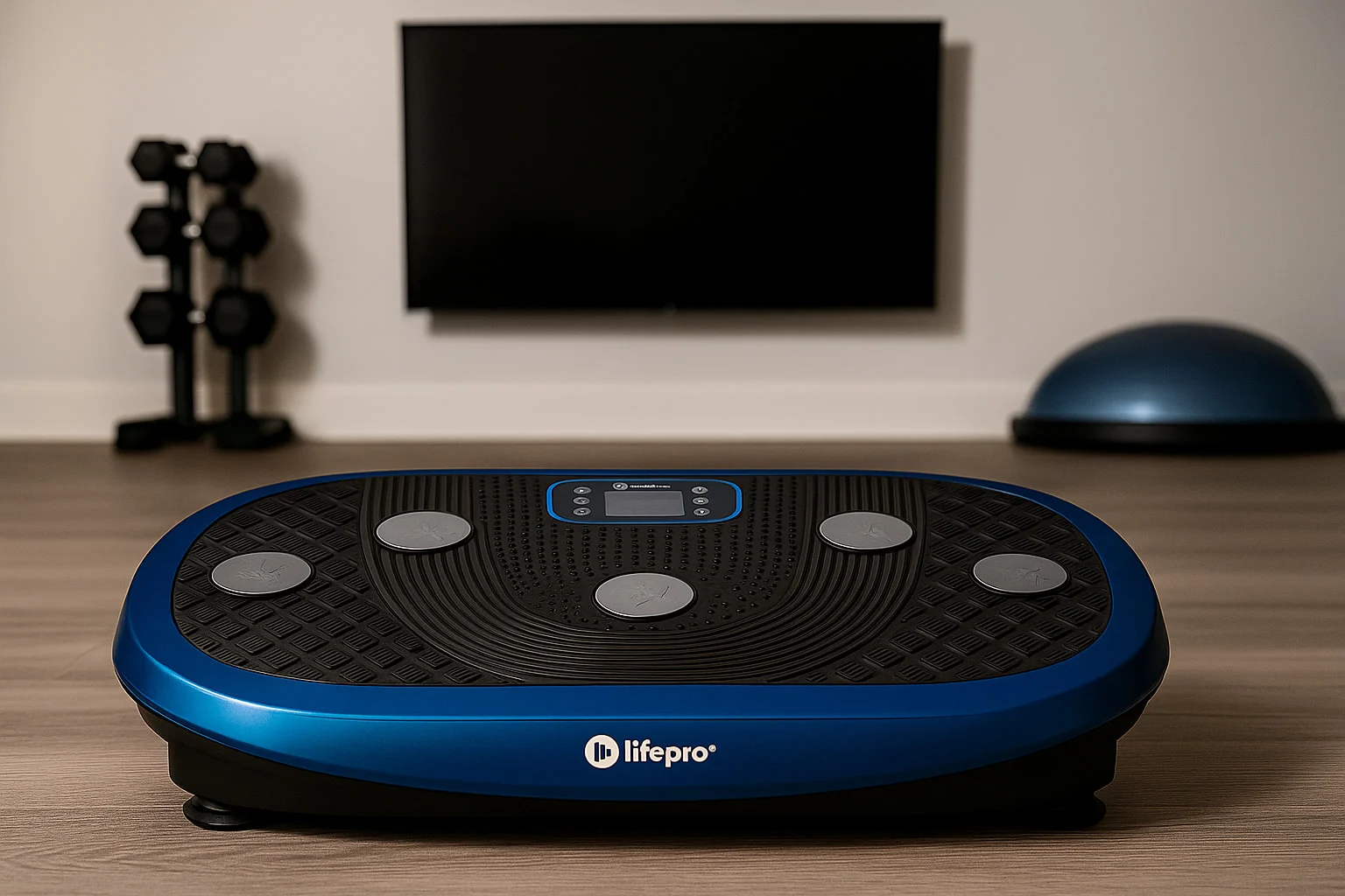 Rumblex Plus 4D Vibration Plate exercise machine on the flor