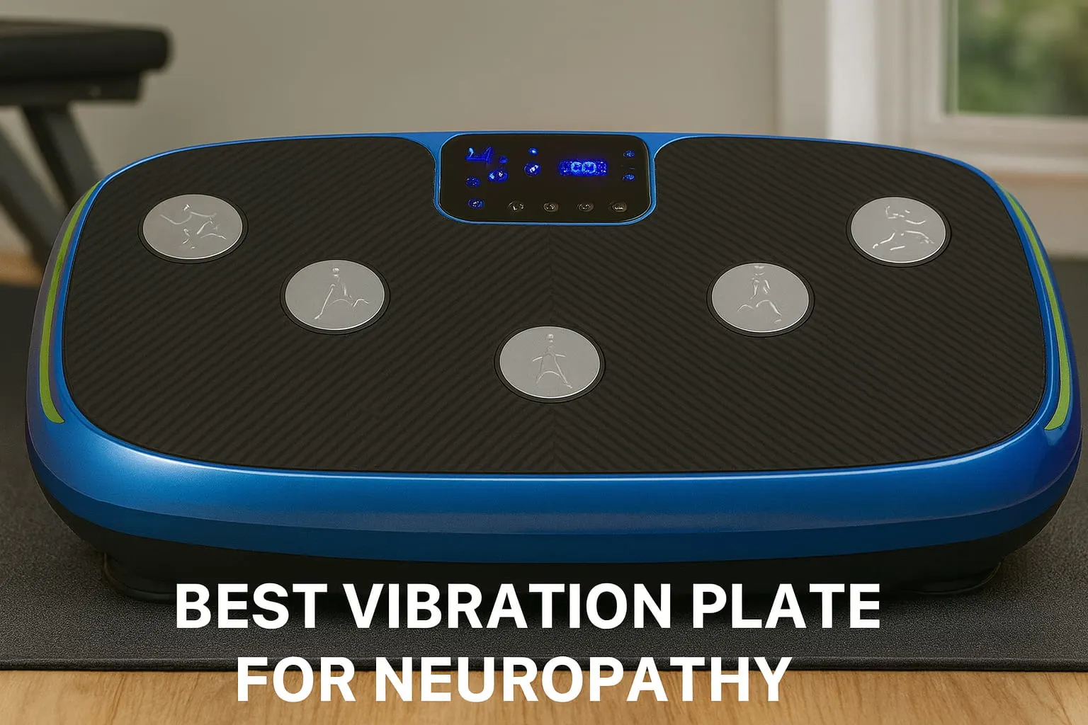 Best Vibration Plates for Neuropathy featured image with a plate on the floor