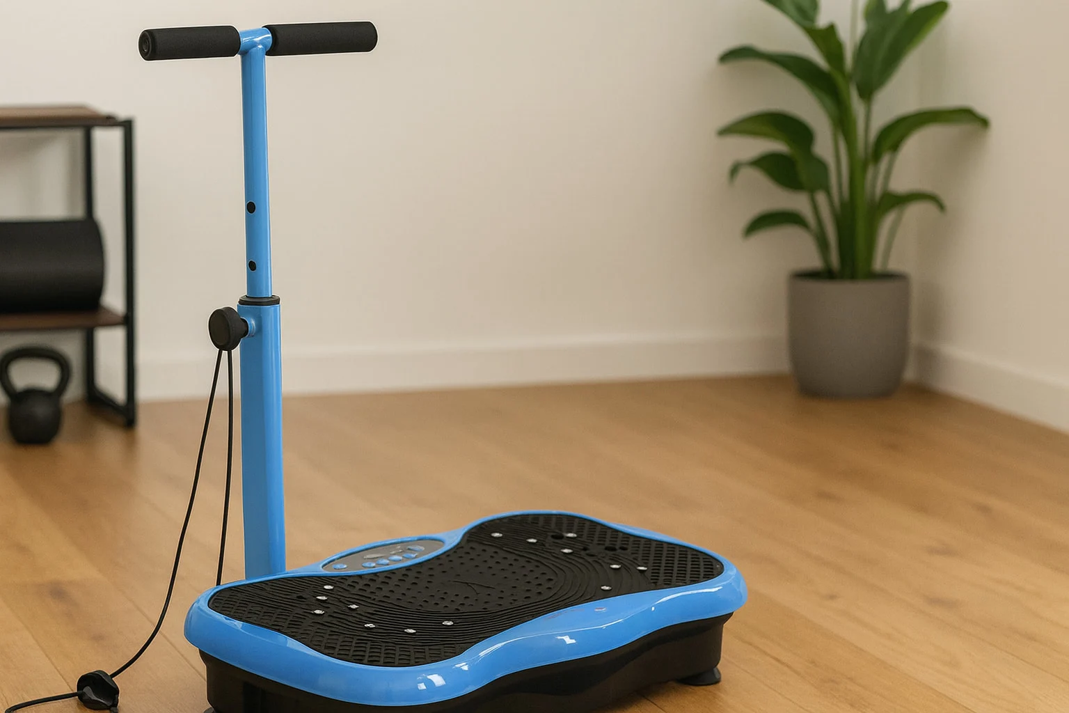 LifePro TrimLite Vibration Plate in a gym