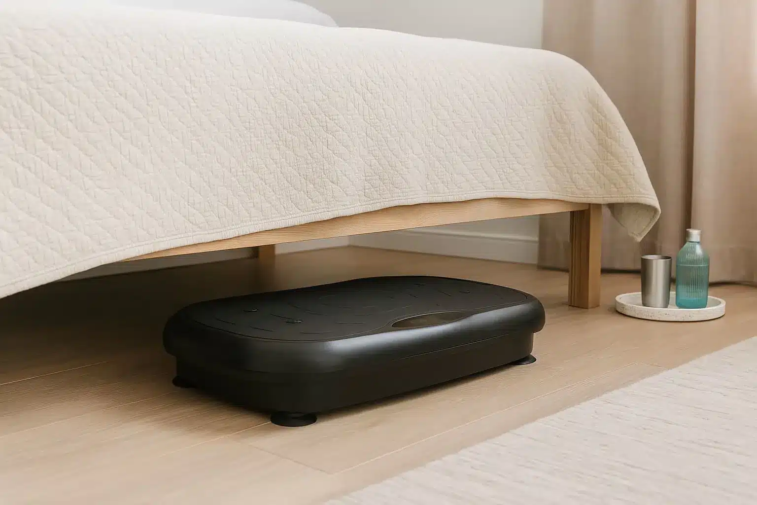 Storage That Protects Your Vibration Plate Under the Bed, for example
