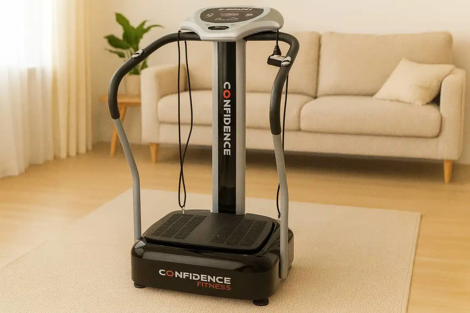 CONFIDENCE FITNESS vibration machine in a living room