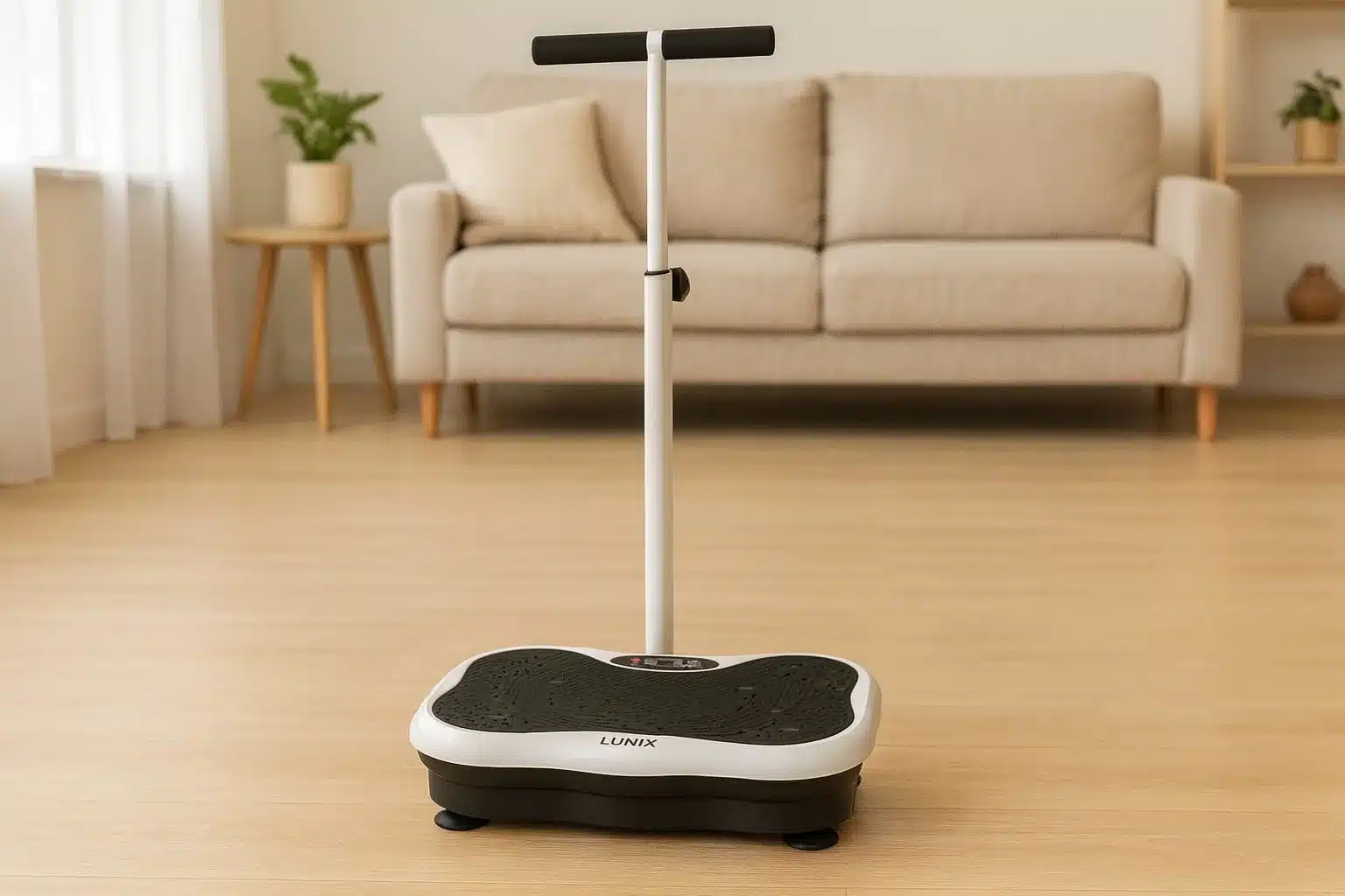 Lunix LX18 vibration plate in a living room