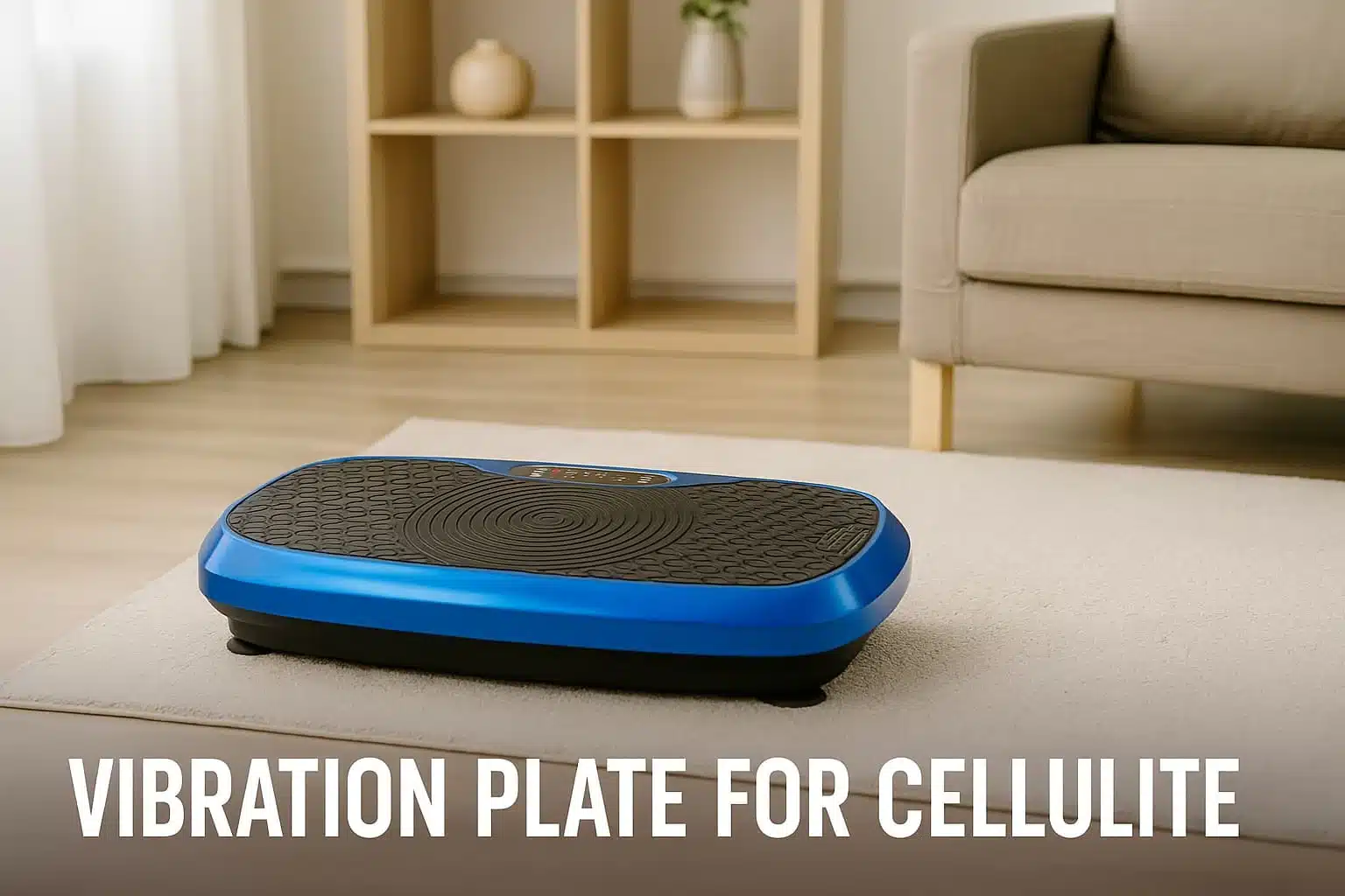Vibration Plate for Cellulite in a bright living room
